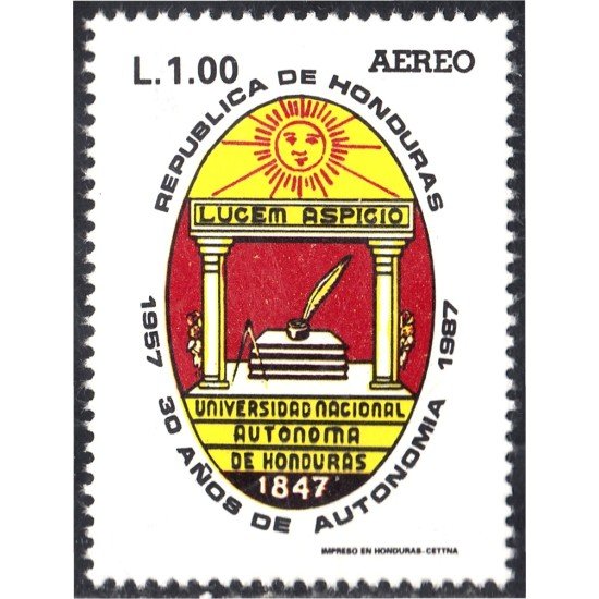 Honduras A- 716 1987 Universidad Nacional Autónoma de Honduras MNH