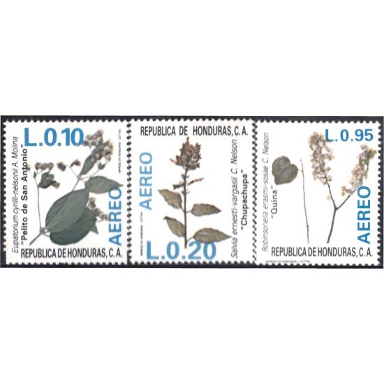 Honduras A- 710/12 1987 Flora Plantas y flores flowers MNH