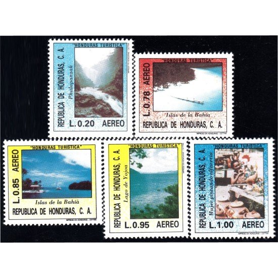 Honduras A- 703/07 1986 Turismo en Honduras MNH