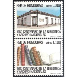 Honduras A- 676/77 1983 Centenario de la Biblioteca y Archivos Nacionales MNH