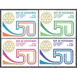 Honduras A- 632/35 1979 Cincuentenario Club Rotario Rotary MNH