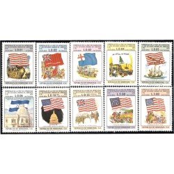 Honduras A- 563/72 1977 Homenaje de Honduras a los Estados Unidos MNH