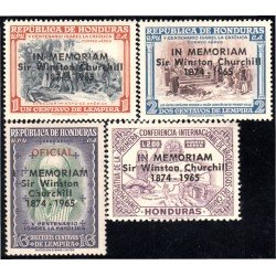 Honduras A- 350/53 1966 En memoria de Sir Winston Churchill MNH Honduras A- 350/53 1966 En memoria de Sir Winston Churchill MNH