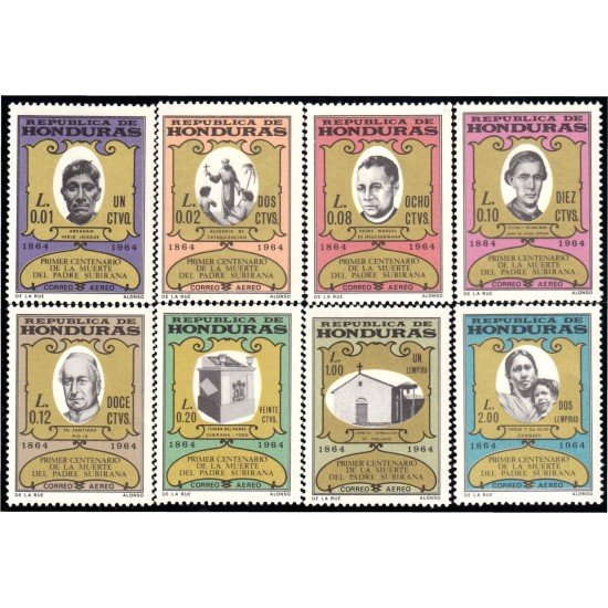 Honduras A- 342/49 1965 Padre Manuel de Jesús Subirana MNH