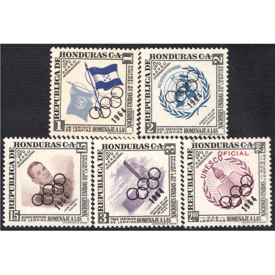 Honduras A- 307/11 1964 Juegos Olímpicos de Tokyo MNH