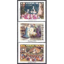 Honduras A- 1111/13 2002 Navidad Christmas MNH