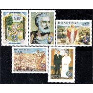 Honduras A- 1103AE 2000 San Pedro 1º Papa y SS Juan Pablo II MNH
