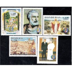 Honduras A- 1103AE 2000 San Pedro 1º Papa y SS Juan Pablo II MNH