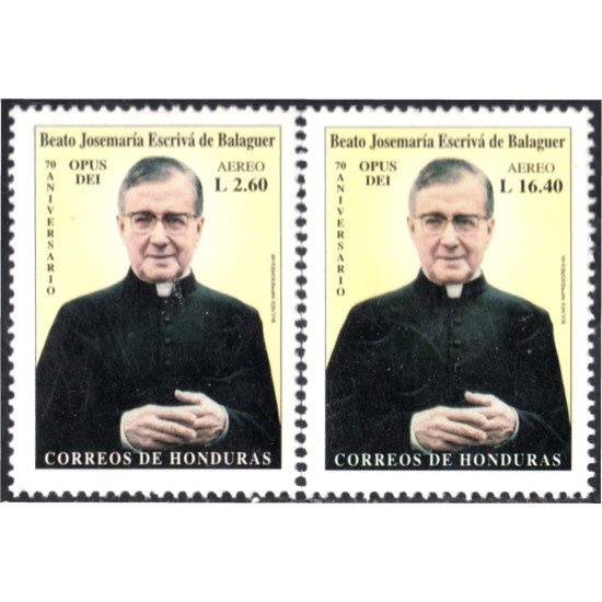 Honduras A- 998/99 1999 Beato José María Escrivá de Balaguer MNH Honduras A- 998/99 1999 Beato José María Escrivá de Balaguer MNH