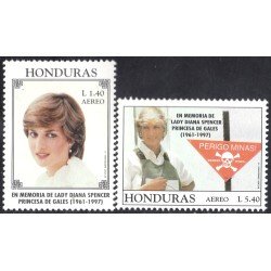 Honduras A- 887/88 1997 Lady Diana Spencer princesa de Gales MNH Honduras A- 887/88 1997 Lady Diana Spencer princesa de Gales MNH