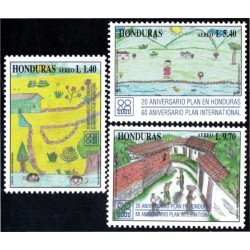 Honduras A- 877/79 1997 Dibujos infantiles MNH Honduras A- 877/79 1997 Dibujos infantiles MNH