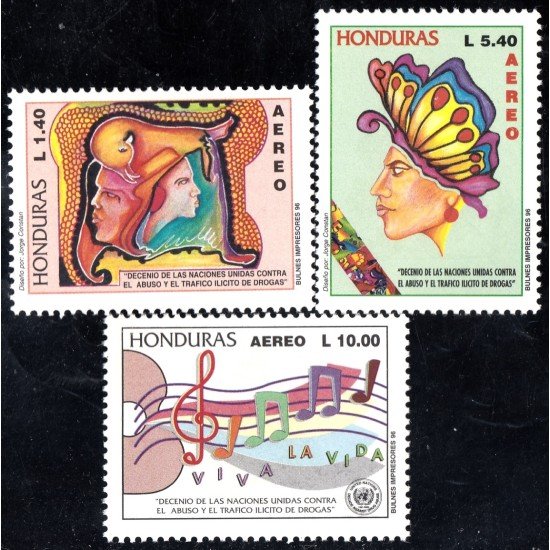 Honduras A- 873AC 1996 Decenio de la ONU contra el abuso y tráfico de drogas MNH Honduras A- 873AC 1996 Decenio de la ONU contra el abuso y tráfico de drogas MNH