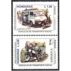 Honduras A- 856AB 1995 América Upaep Vehículos de transporte postal MNH Honduras A- 856AB 1995 América Upaep Vehículos de transporte postal MNH