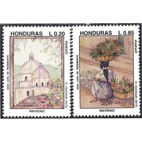 Honduras A- 846/47 1993 Navidad Christmas MNH Honduras A- 846/47 1993 Navidad Christmas MNH