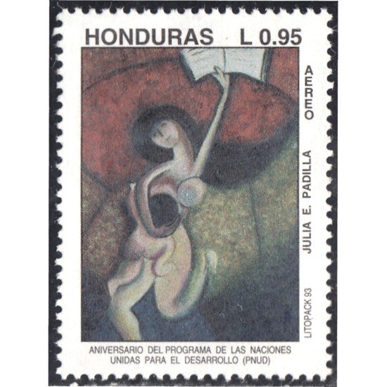 Honduras A- 842 1993 Litopack 93 Obra de Julia E. Padilla ONU MNH