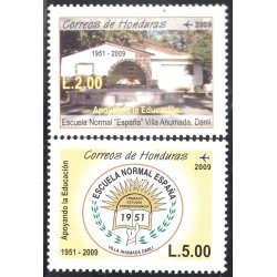 Honduras A- 1338/39 2009 Escuela Normal España Villa Ahumada Danli MNH Honduras A- 1338/39 2009 Escuela Normal España Villa Ahumada Danli MNH