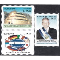 Honduras A- 1280/82 2006 Presidente Ricardo Maduro MNH