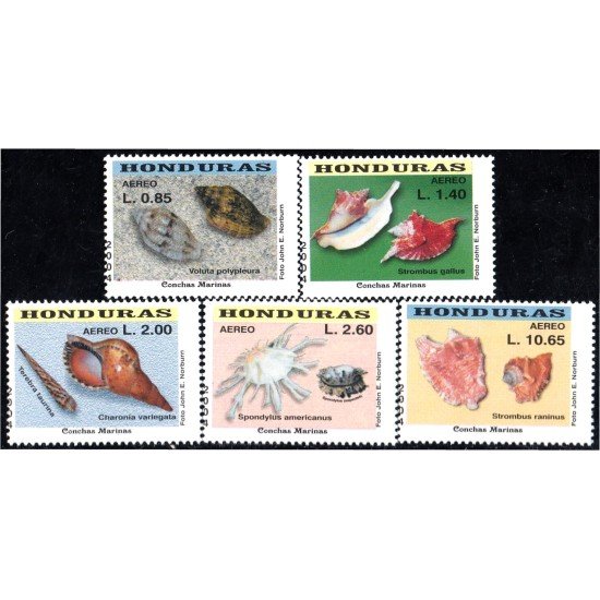 Honduras A- 1172/76 2004 Crustáceos Conchas Marinas MNH
