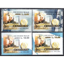 Honduras A- 1117/20 2002 10 Aniversario del Banco del País MNH