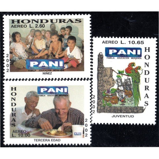 Honduras A- 1114/16 2002 Familia Educación Merienda Niños Ancianos MNH