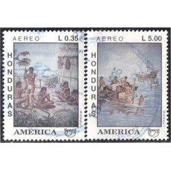 Honduras A- 799JK 1992 América Upaep Indígenas usados Honduras A- 799JK 1992 América Upaep Indígenas usados