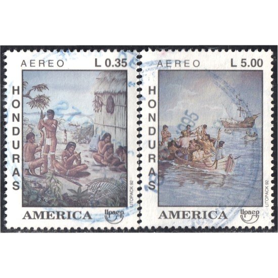Honduras A- 799JK 1992 América Upaep Indígenas usados Honduras A- 799JK 1992 América Upaep Indígenas usados
