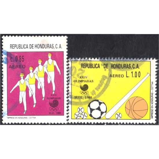 Honduras A- 727/28 1988 XXIV Olimpiadas Seúl usados