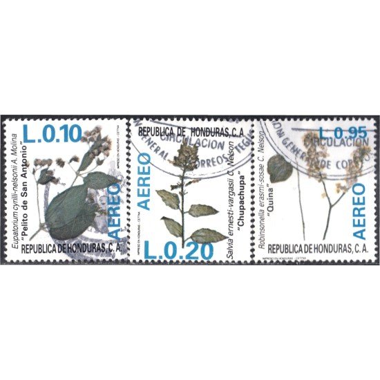 Honduras A- 710/12 1987 Flora Plantas y flores flowers usados