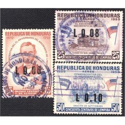 Honduras A- 293/95 1959 Abraham Lincoln usados Honduras A- 293/95 1959 Abraham Lincoln usados