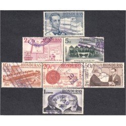 Honduras A- 286/92 1959 Conmemorativo 18 de noviembre 1960 usados Honduras A- 286/92 1959 Conmemorativo 18 de noviembre 1960 usados