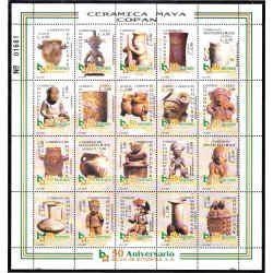 Honduras A- 1079/98 2001 Cerámica Maya de Copán MNH