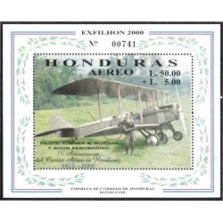 Honduras HB 62 2000 Piloto Summer Morgan y Avión aeromarino MNH Honduras HB 62 2000 Piloto Summer Morgan y Avión aeromarino MNH