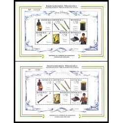 Honduras HB 60/61 2000 Instrumentos Musicales Autóctonos Mesoamericanos MNH Honduras HB 60/61 2000 Instrumentos Musicales Autóctonos Mesoamericanos MNH