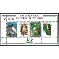 Honduras HB 59 1999 Aves en peligro de Extinción MNH Honduras HB 59 1999 Aves en peligro de Extinción MNH