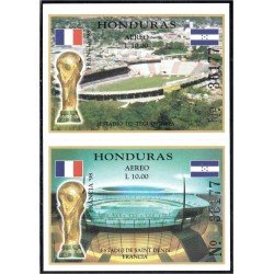 Honduras HB 55/56 1998 Estadio de Tegucigalpa y Estadio de Saint Denis fútbol MNH Honduras HB 55/56 1998 Estadio de Tegucigalpa y Estadio de Saint Denis fútbol MNH