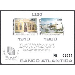 Honduras HB 36 1988 Banco Atlántida Casa Matriz MNH Honduras HB 36 1988 Banco Atlántida Casa Matriz MNH