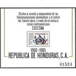 Honduras HB 35 1986 COCESNA Telecomunicaciones aeronáuticas y el control de tráfico aéreo MNH