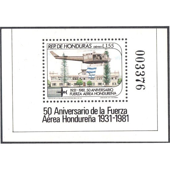 Honduras HB 32 1982 50 Aniversario de la Fuerza Aérea Hondureña MNH