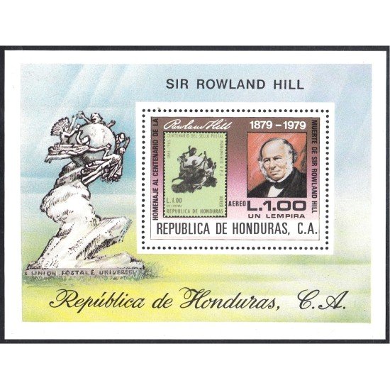 Honduras HB 30 1980 Muerte de Sir Rowland Hill MNH Honduras HB 30 1980 Muerte de Sir Rowland Hill MNH