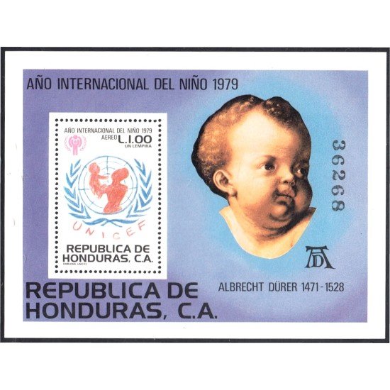 Honduras HB 29 1980 Unicef Albrecht Dürer Año Internacional del niño MNH