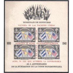 Honduras HB 2  1946 Victoria de las Naciones Unidas L Aniversario de la fundación de la Unión Panamericana sin dentar MNH 