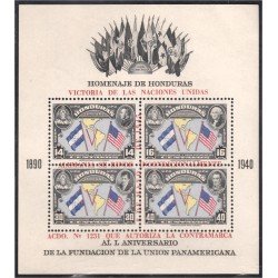 Honduras HB 2 1946 Victoria de las Naciones Unidas L Aniversario de la fundación de la Unión Panamericana MNH 