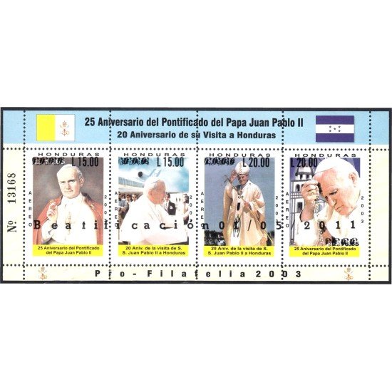 Honduras HB 93 2011 SS Juan Pablo II MNH 