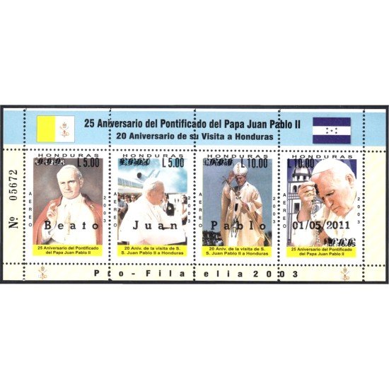 Honduras HB 92 2011 SS Juan Pablo II MNH 