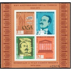 Honduras HB 22 1973 Homenaje a Juan Ramón Molina Unesco MNH Sin dentar