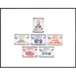 Honduras HB 5 1959 Conmemorativo al nacimiento de Abraham Lincoln Sin goma