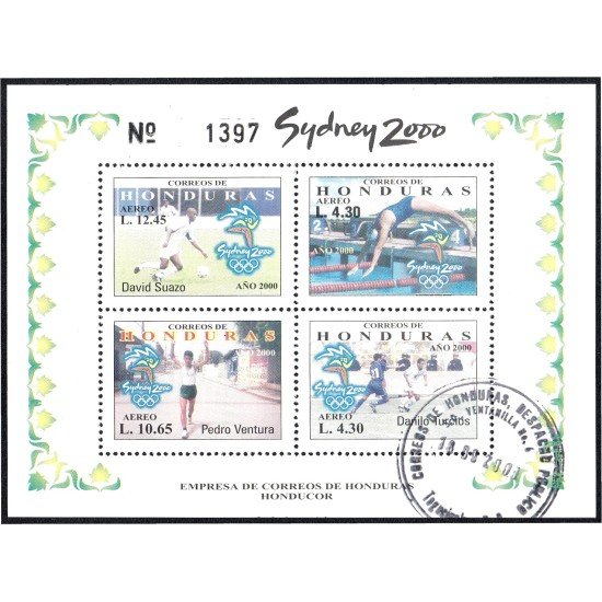 Honduras HB 63 2000 Olimpiadas Australia Sydney 2000 usados