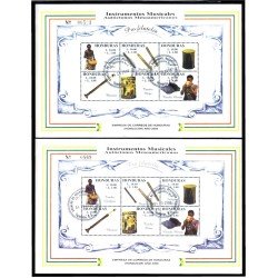 Honduras HB 60/61 2000 Instrumentos Musicales Autóctonos Mesoamericanos usados Honduras HB 60/61 2000 Instrumentos Musicales Autóctonos Mesoamericanos usados