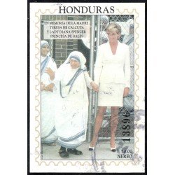 Honduras HB 53 1997 Madre Teresa de Calcuta y Lady Diana Spencer usados Honduras HB 53 1997 Madre Teresa de Calcuta y Lady Diana Spencer usados