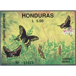 Honduras HB 43 1991 Mariposas Butteflies fauna usados
